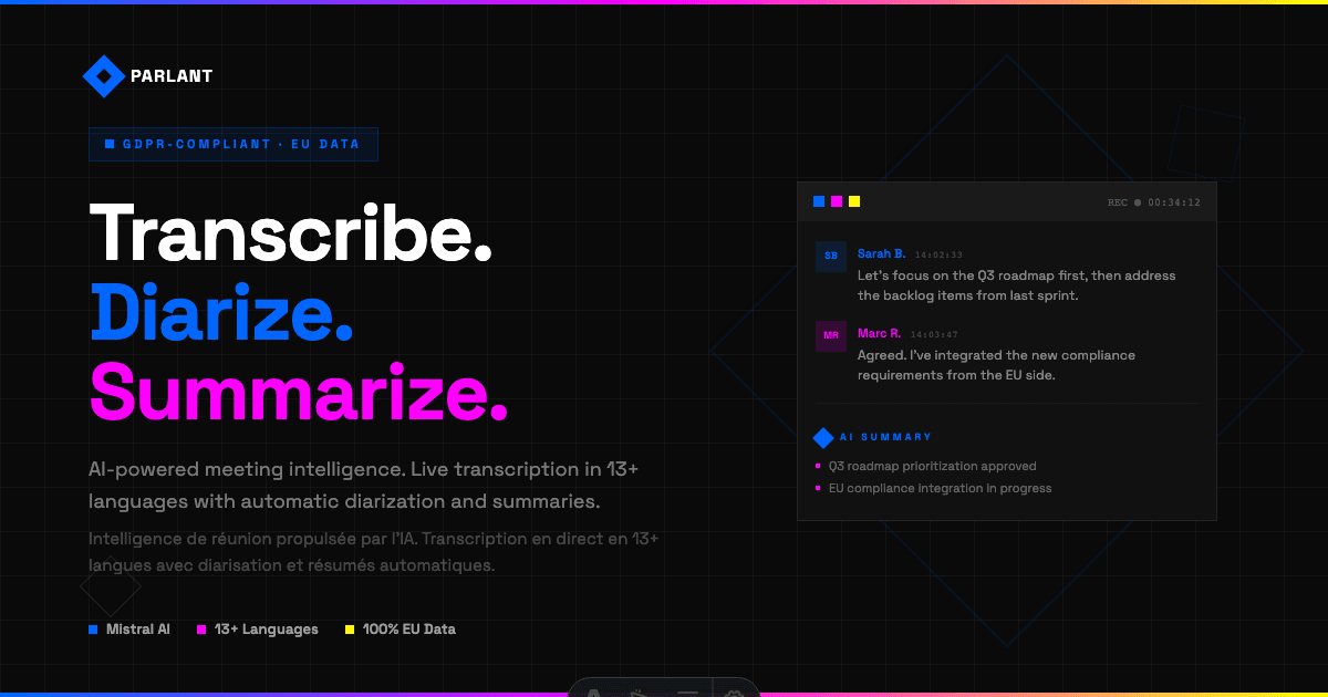 Parlant social preview
