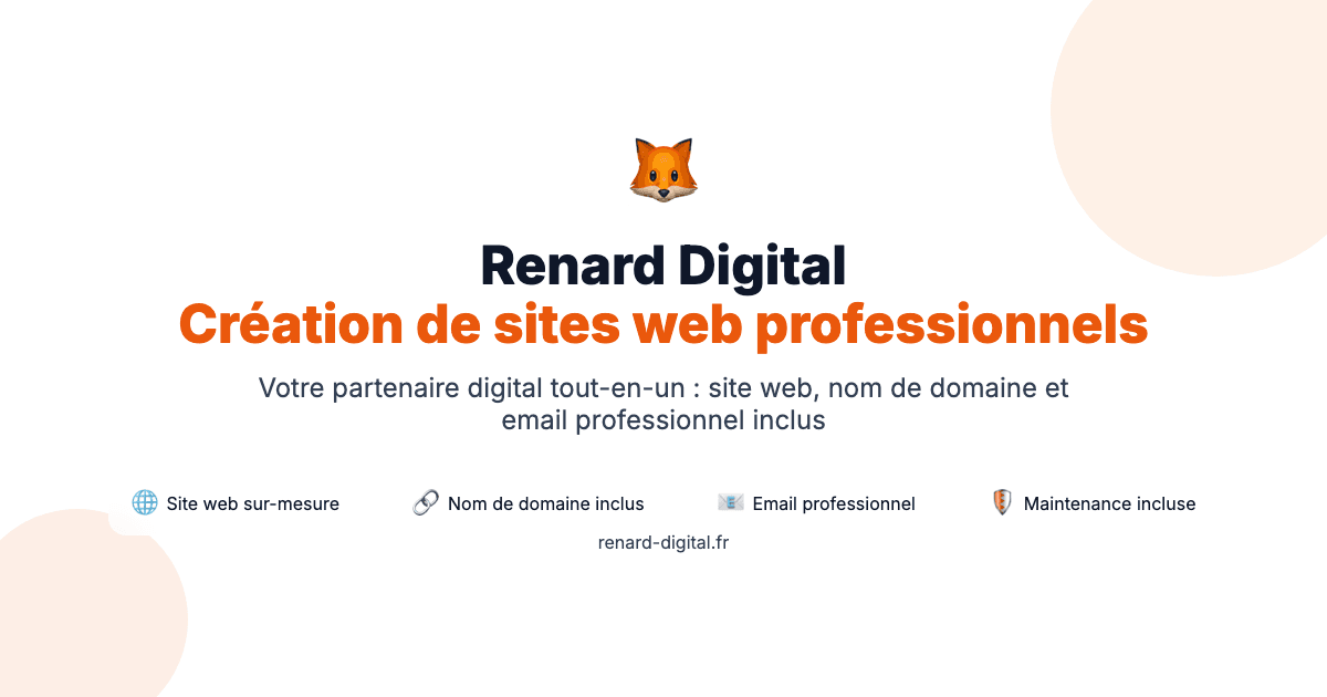 Site Web Professionnel social preview