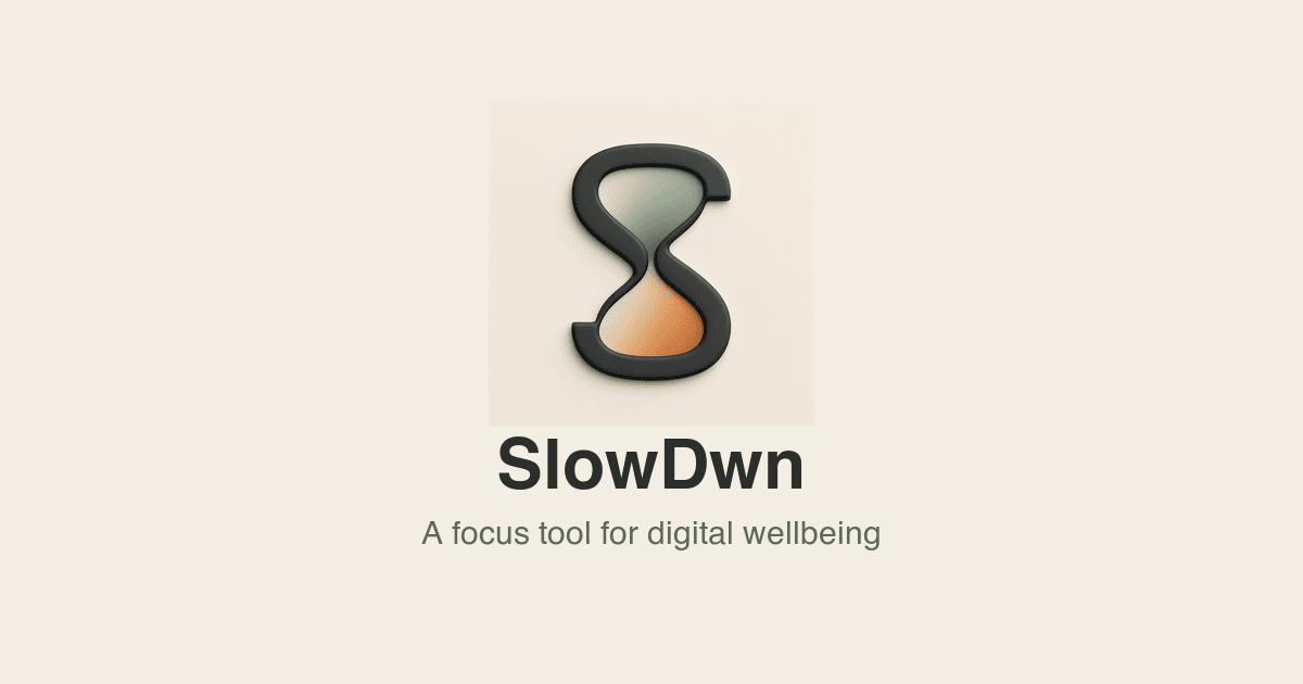 SlowDwn social preview