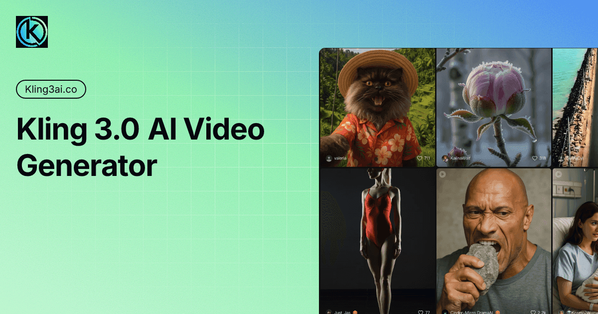 Kling 3.0 AI Video Generator social preview