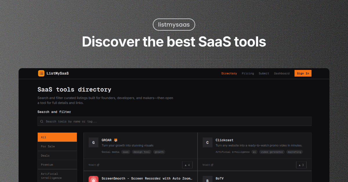 ListMySaaS social preview