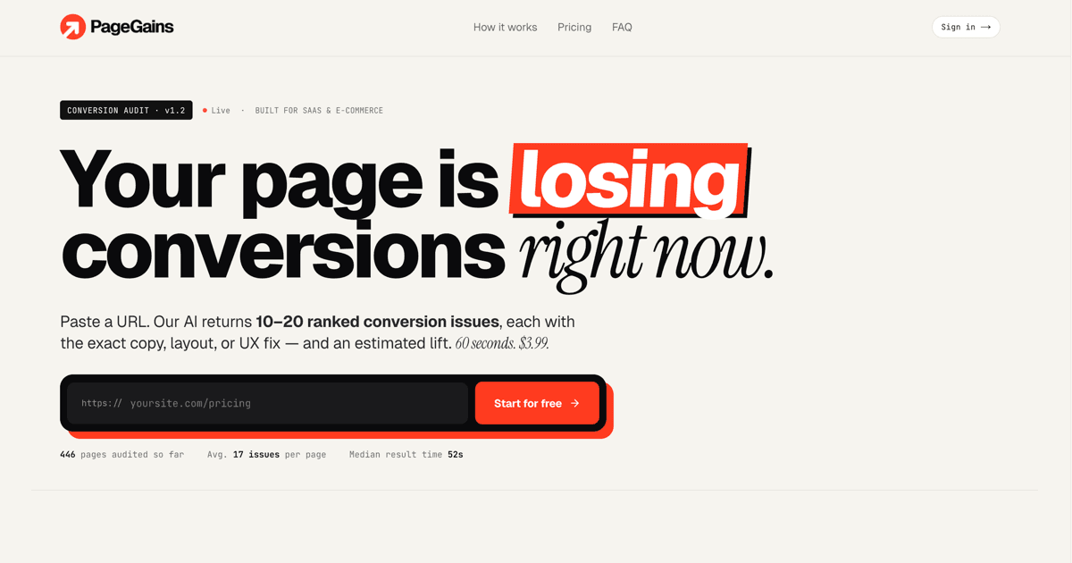 PageGains social preview